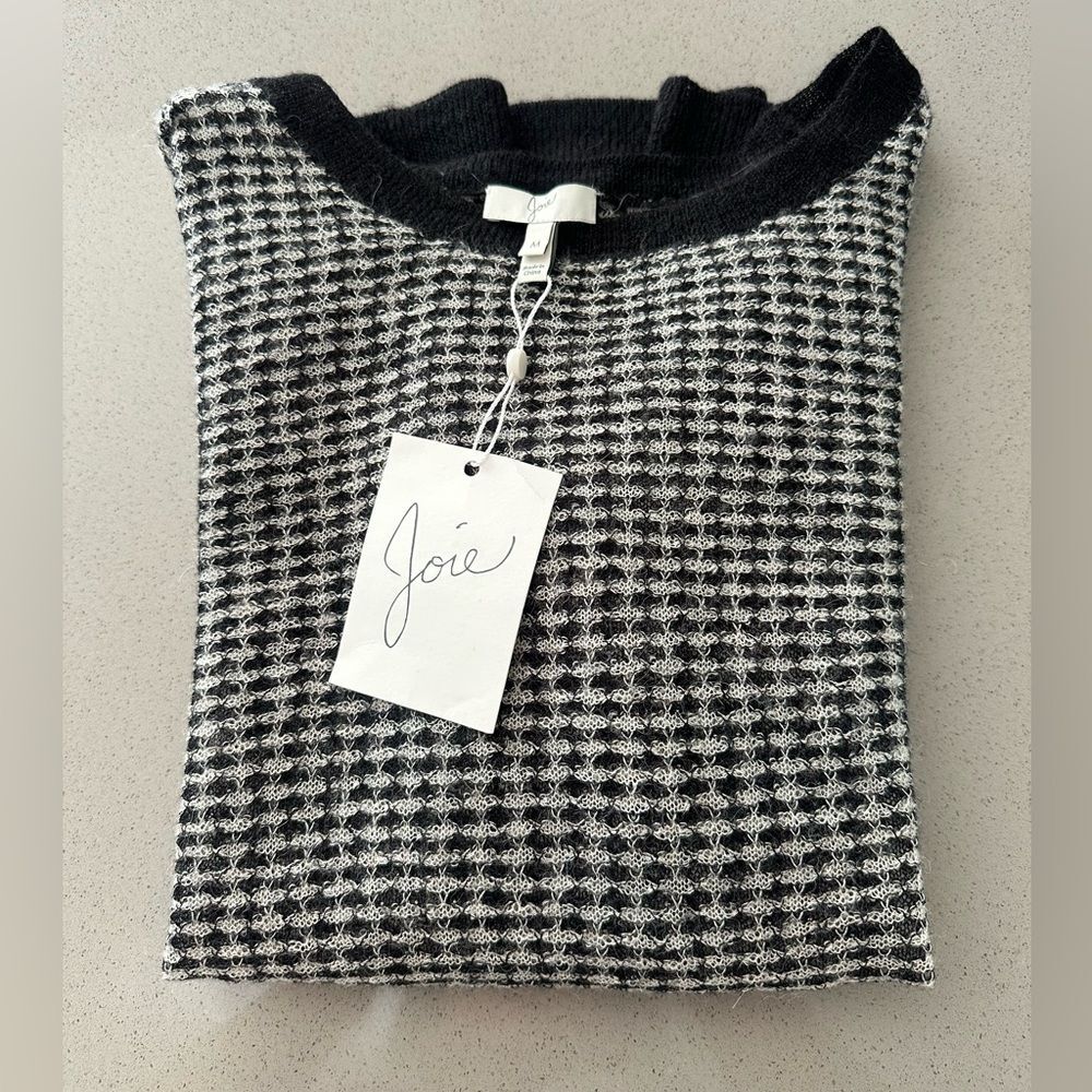 BRAND NEW WITH TAG! Joie Aimee Pattern Diamond Sweater Knit Alpaca Size Medium